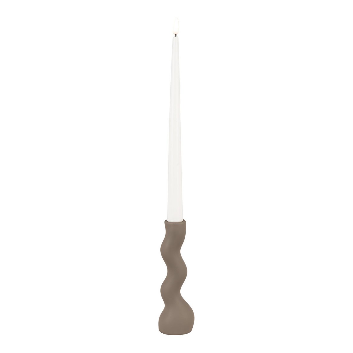 House Nordic ApS - House Nordic - Kandelaar - Keramiek, Grijs - Deco Delights Kandelaar