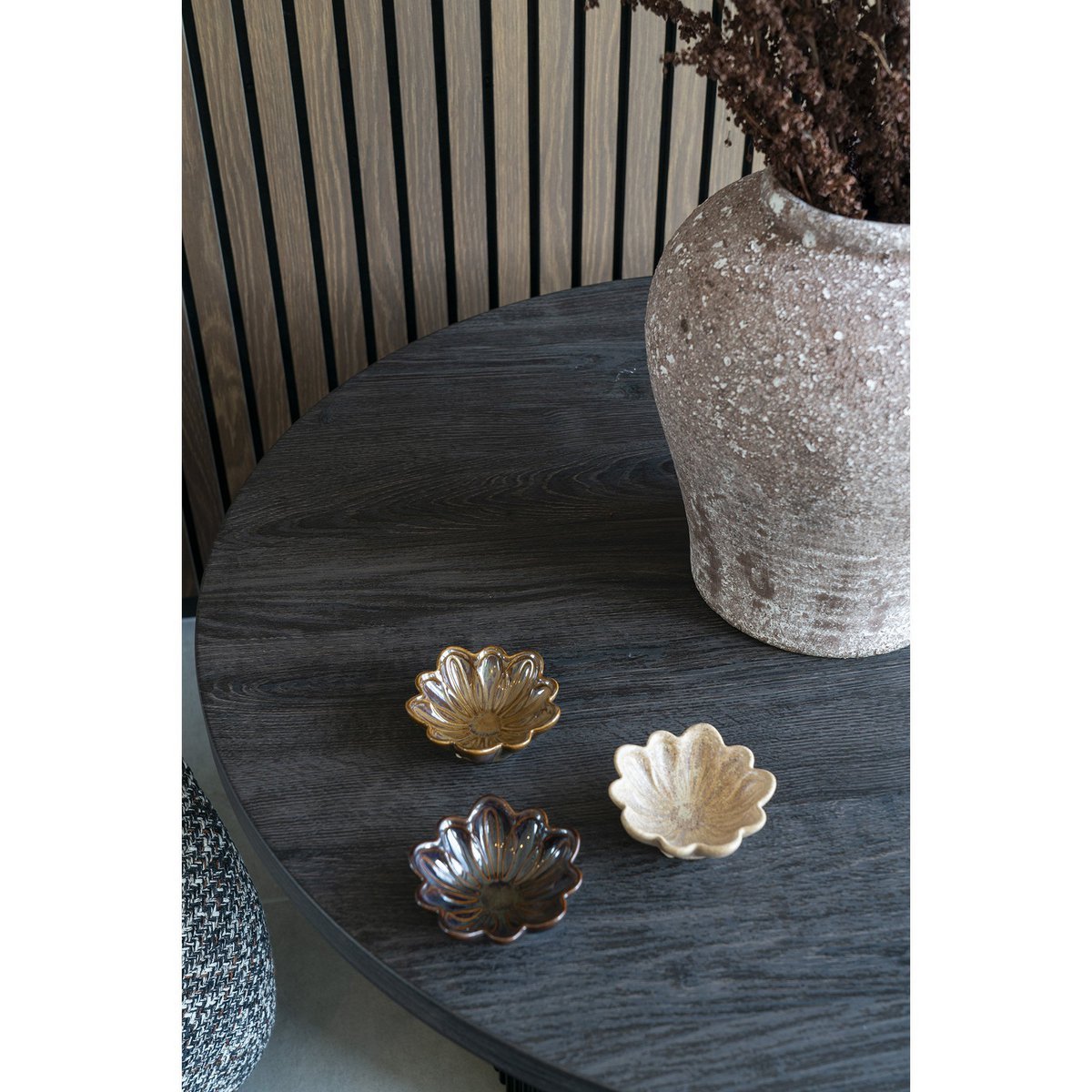 House Nordic ApS - House Nordic Kom - Beige / Bruin / Donkerbruin (set van 3) - Deco Delights Waxinelichthouder