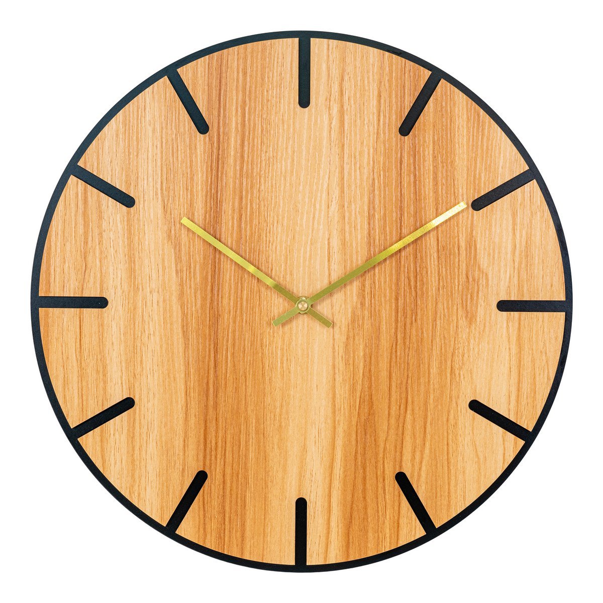 House Nordic ApS - House Nordic MENTON - Wandklok - Hout, Bruin, Ø 40 cm - Deco Delights Wandklok