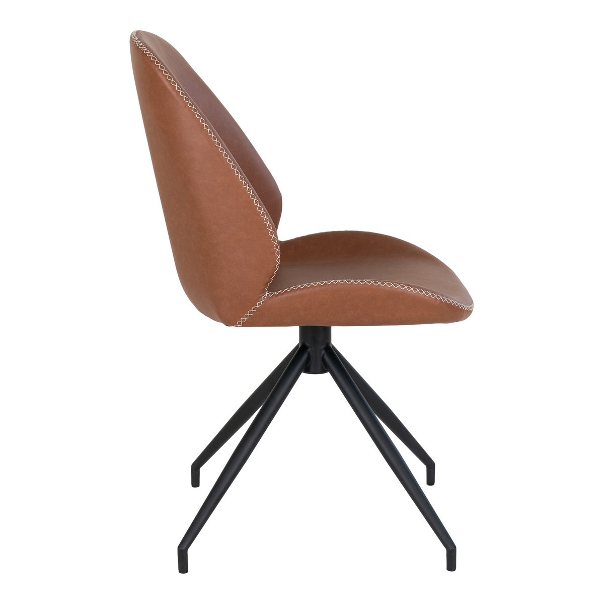 House Nordic ApS - Monte Carlo Eetkamerstoel met Draaiknop - Bruin - set van 2 - Deco Delights Eetkamerstoel