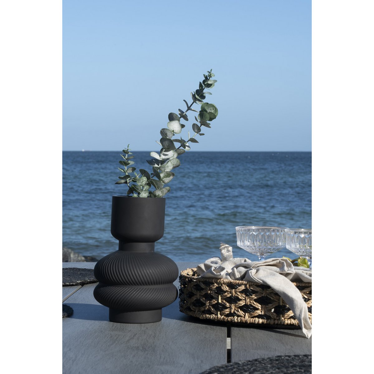 House Nordic ApS - Vaas - Zwart - Deco Delights Vaas